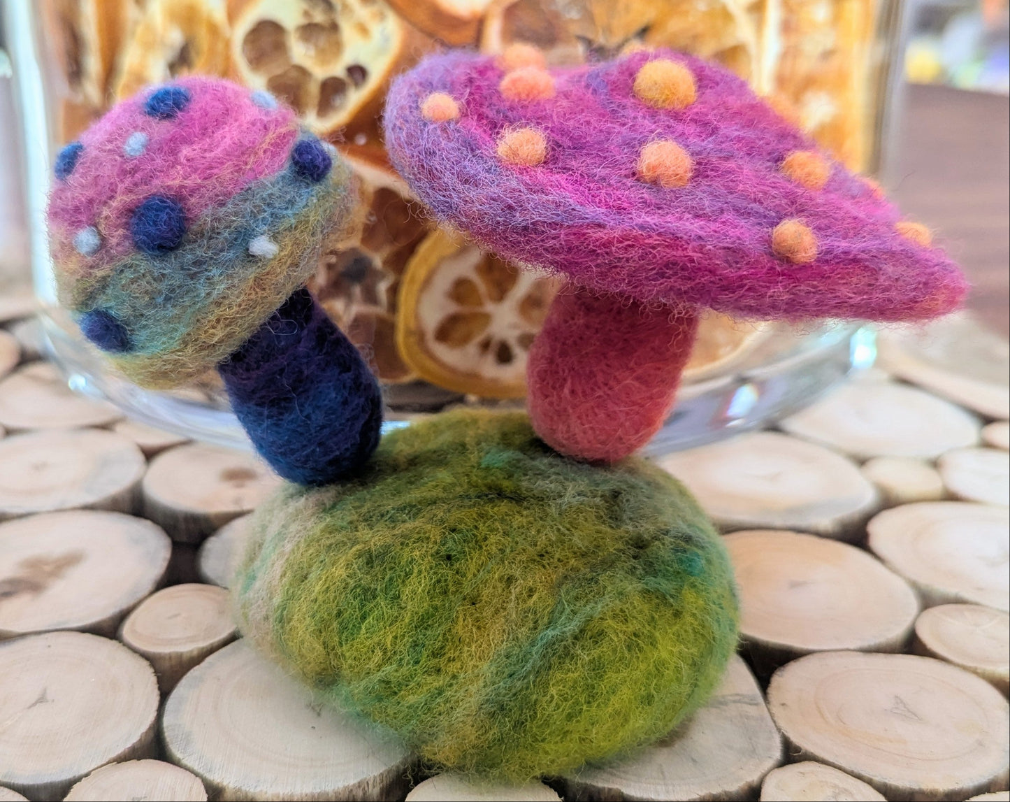 Needle Felting Mushrooms