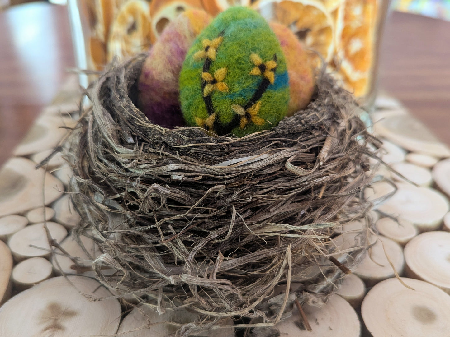 Needle Felting Easter Eggs