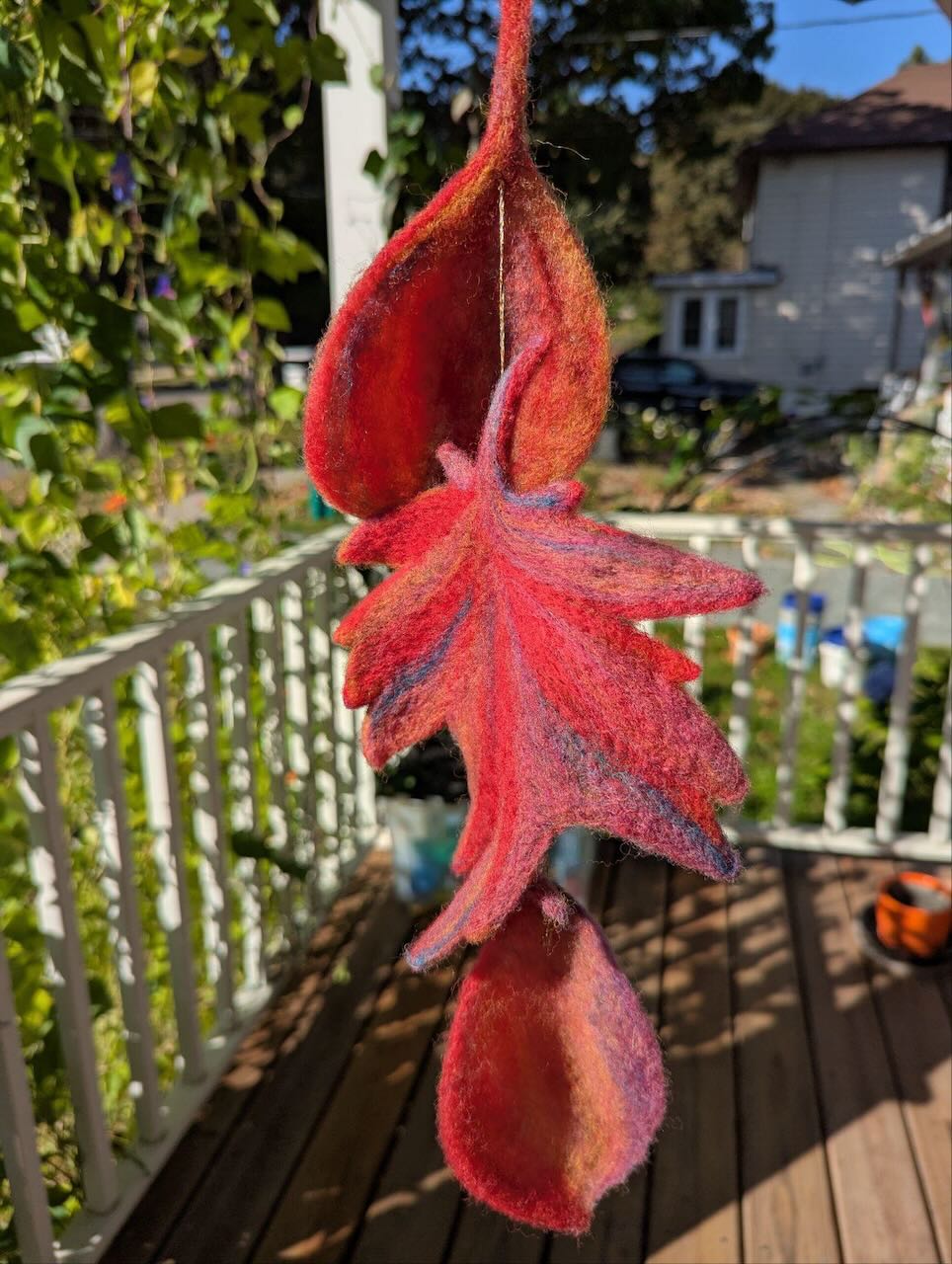 Needle Felting Autumn Leaves