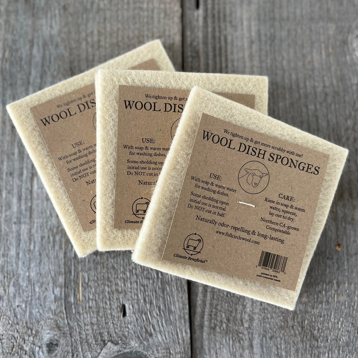 Wool Dish Sponges