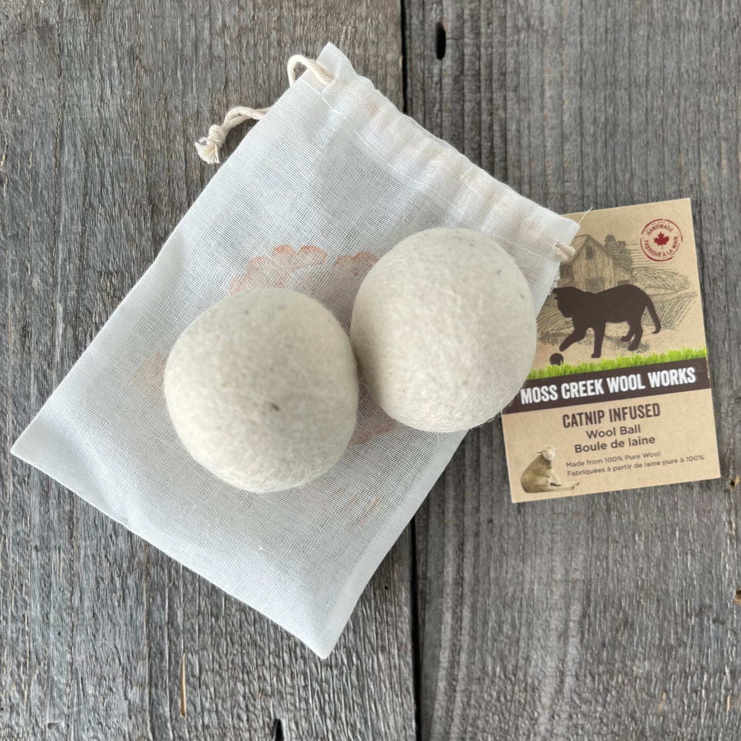 Catnip Infused Wool Balls