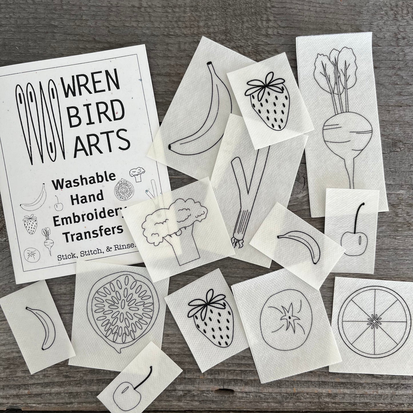 Washable Hand Embroidery Transfers