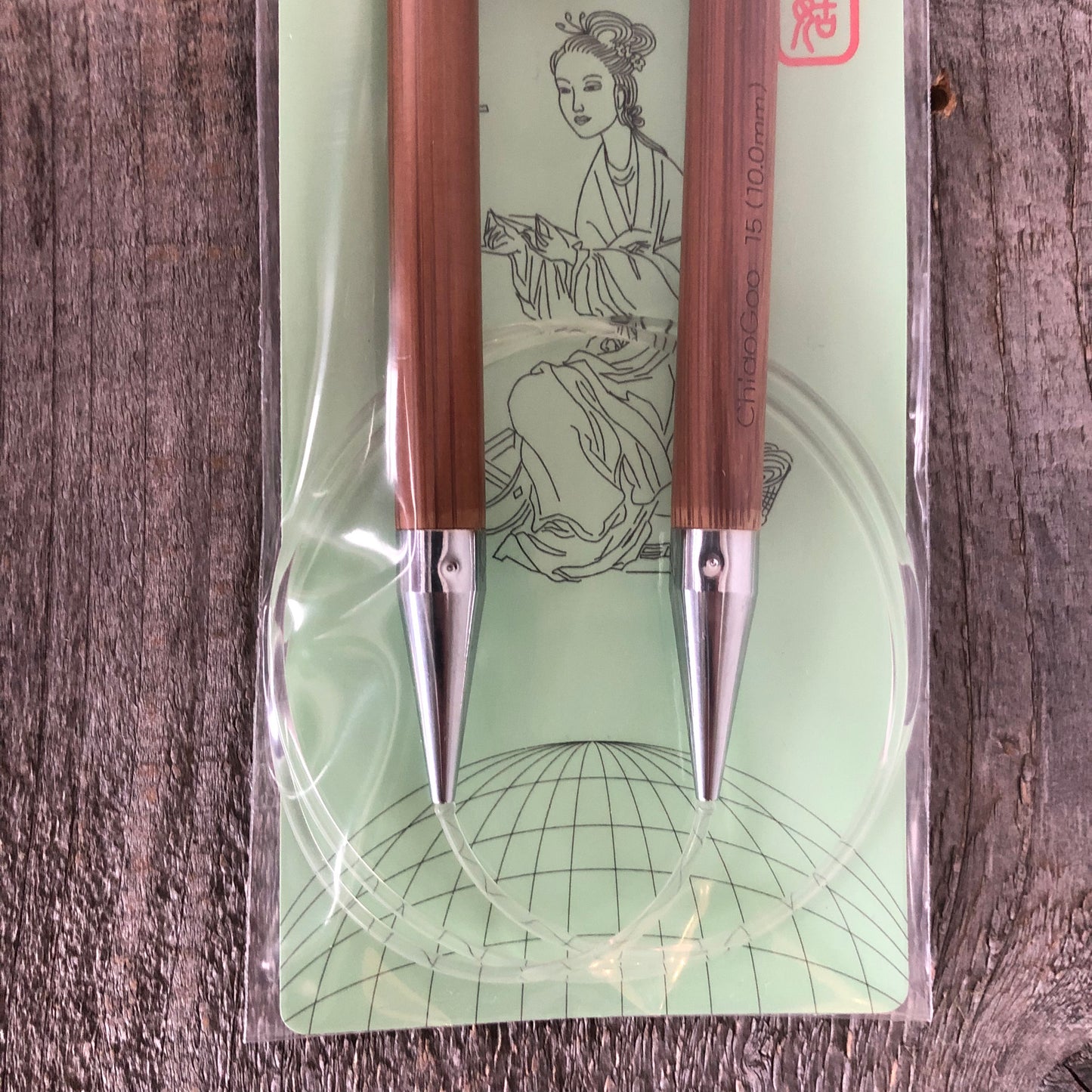 ChiaoGoo Fixed Patina Bamboo Circular Needles