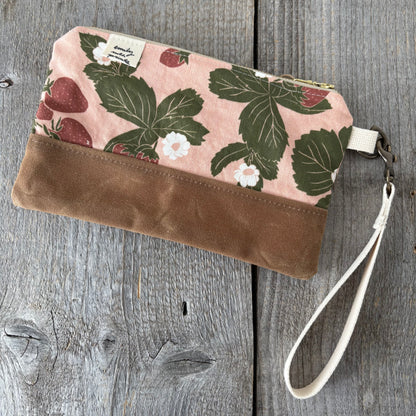 Waxed Canvas Wristlet