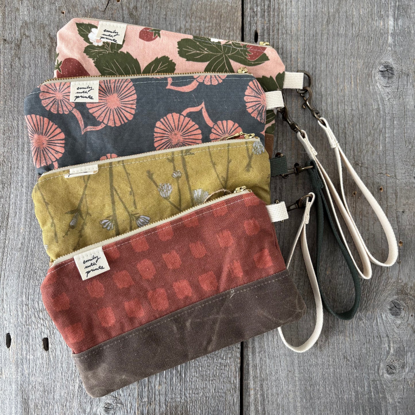 Waxed Canvas Wristlet