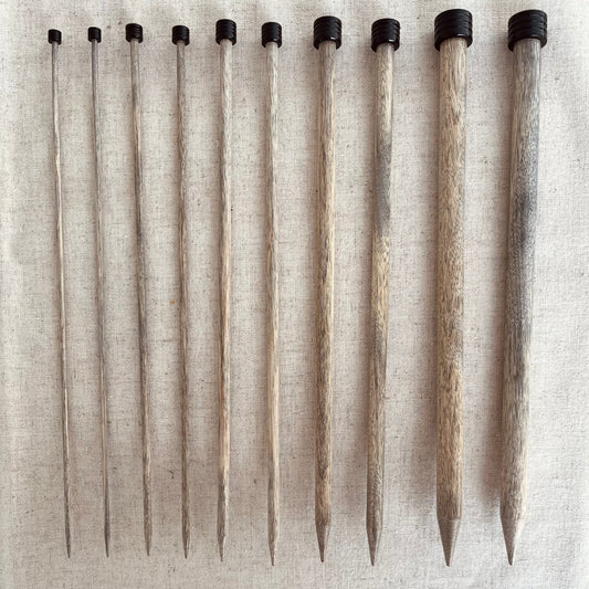 LYKKE Driftwood 10" Straight Knitting Needles