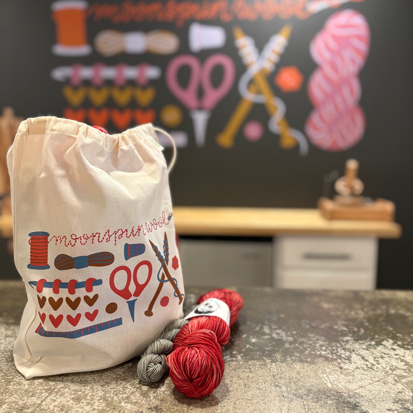 Moonspun Wool Project Bag