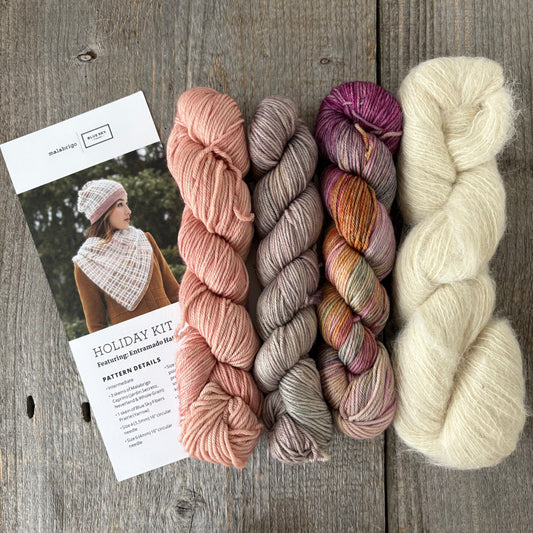 Entramado Hat & Cowl Holiday Kit