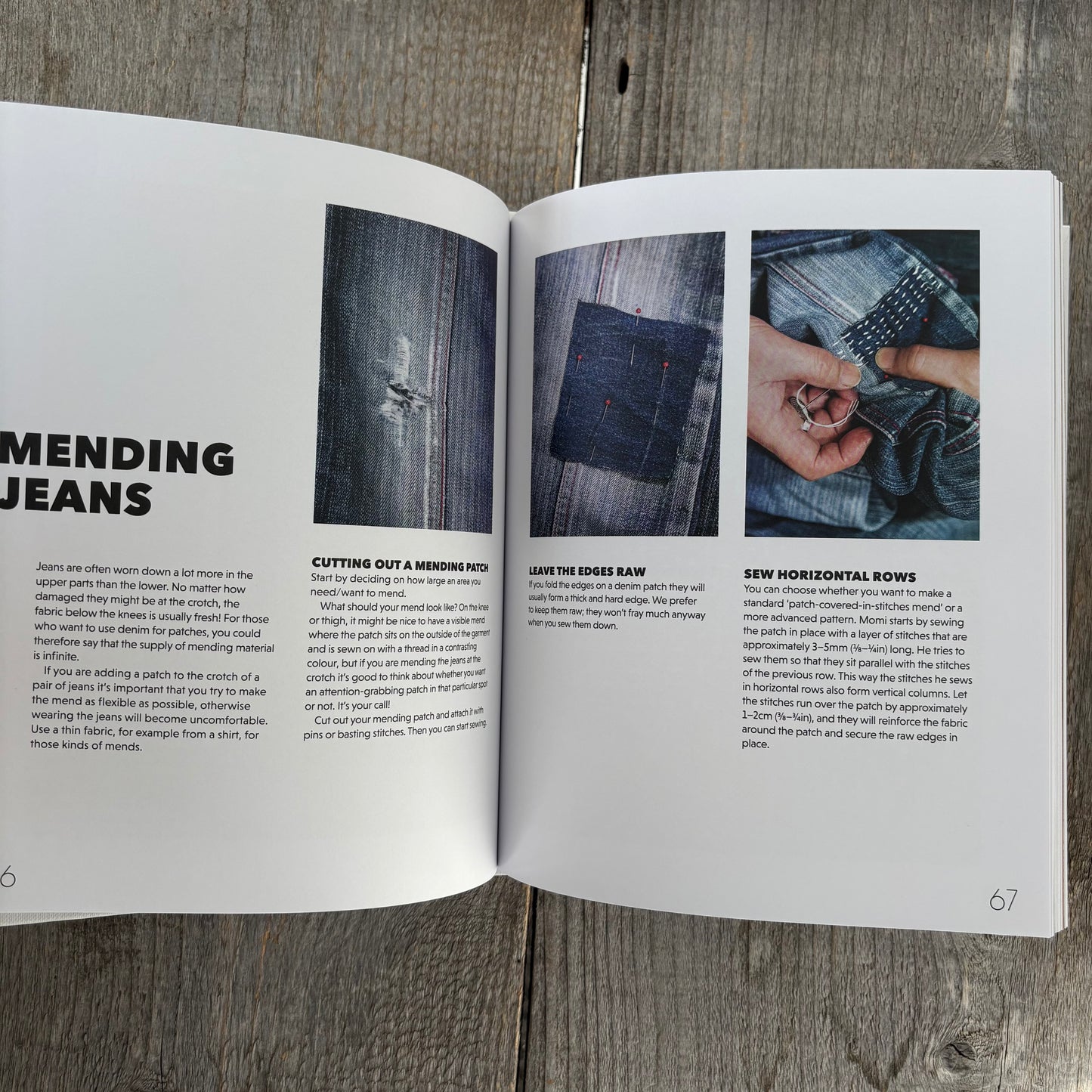 Mending with Sashiko