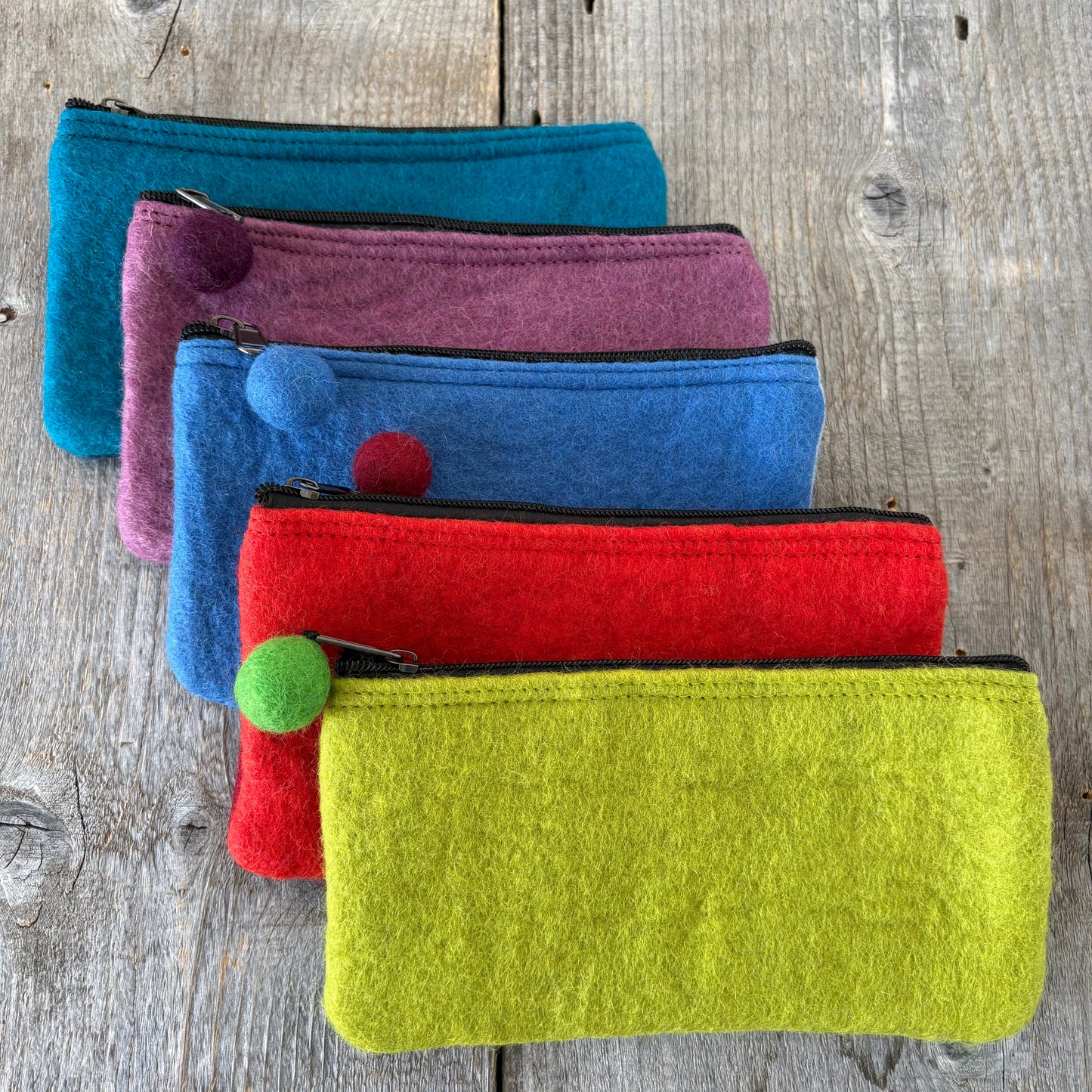Two-Tone Felt Pouch