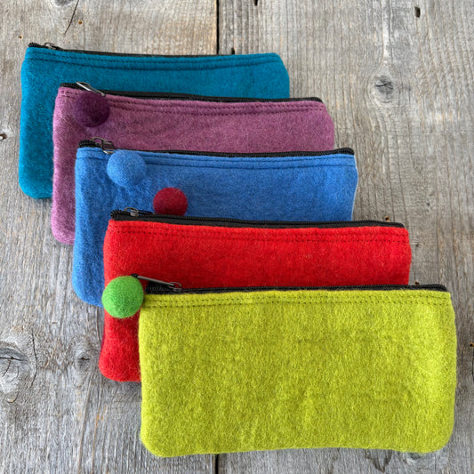 Two-Tone Felt Pouch