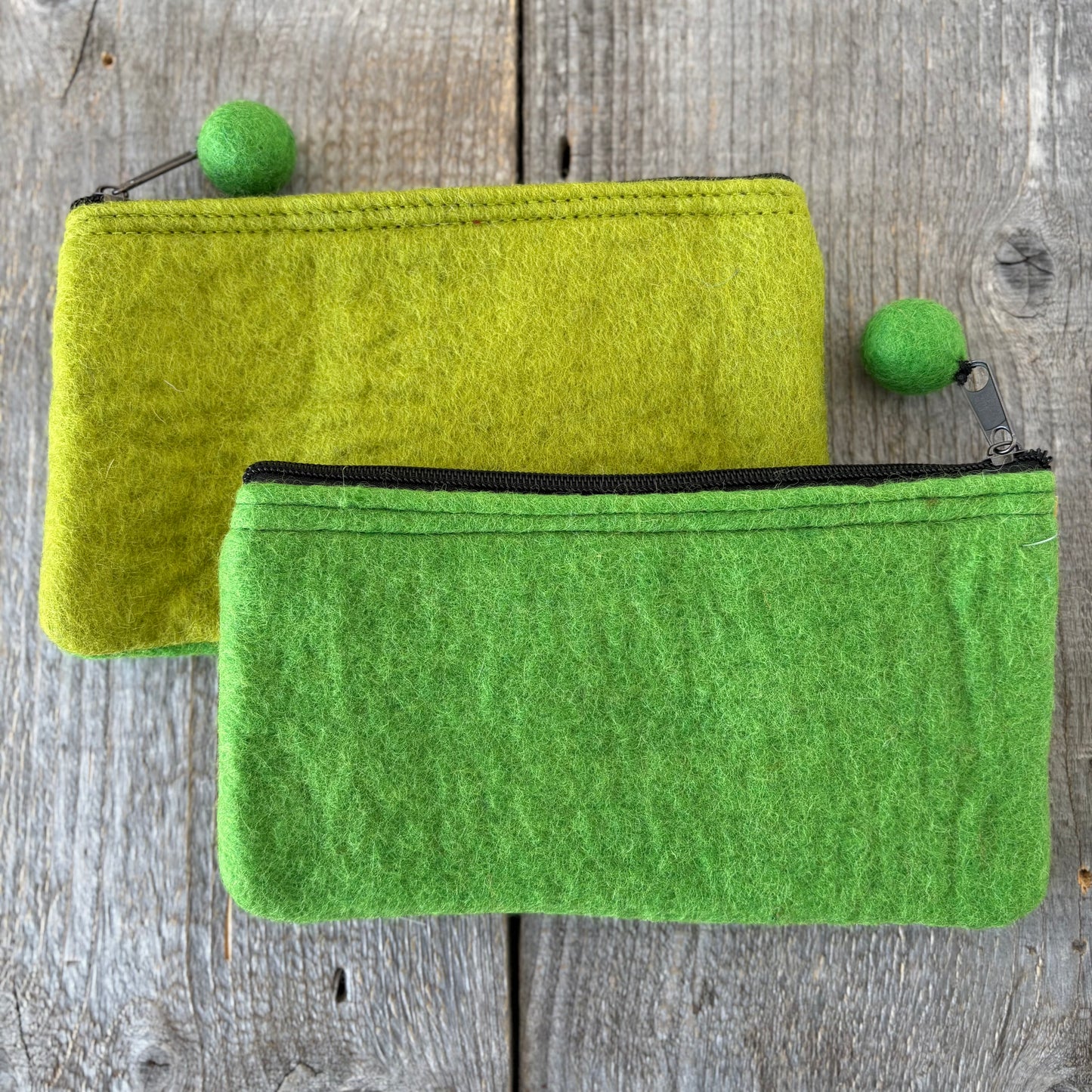 Two-Tone Felt Pouch