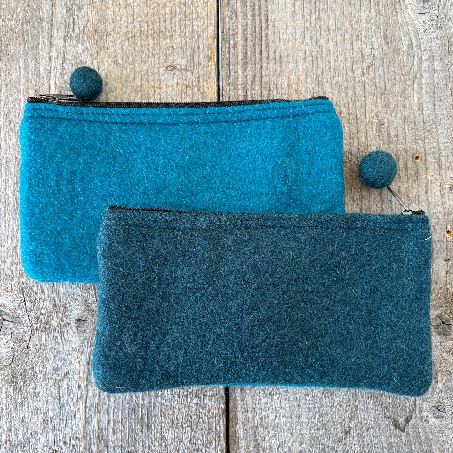 Two-Tone Felt Pouch