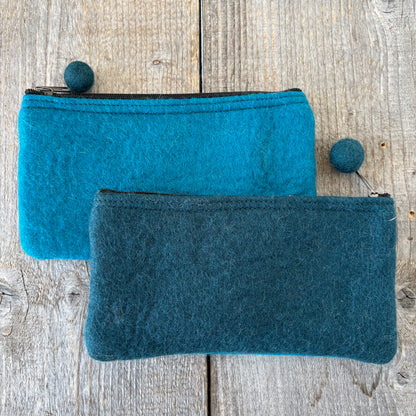 Two-Tone Felt Pouch