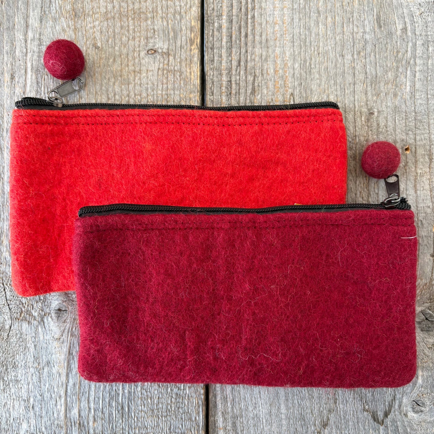 Two-Tone Felt Pouch