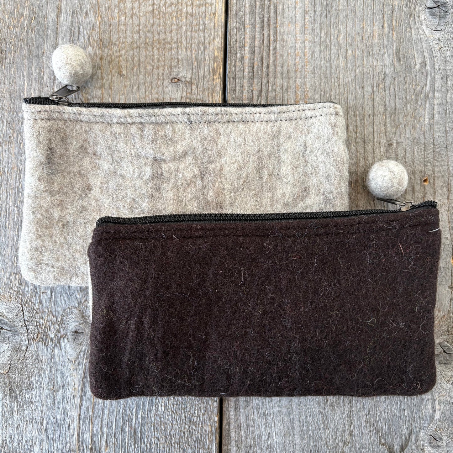 Two-Tone Felt Pouch