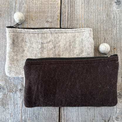 Two-Tone Felt Pouch