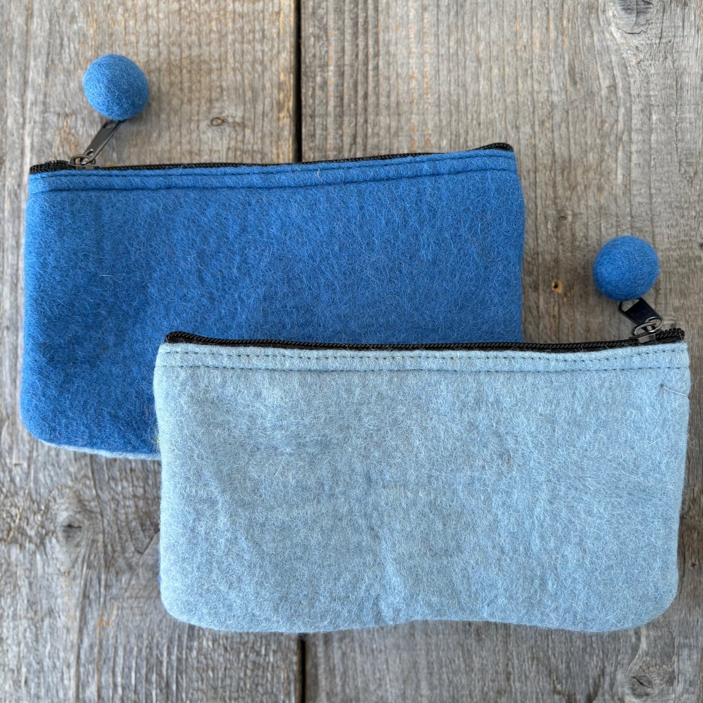 Two-Tone Felt Pouch