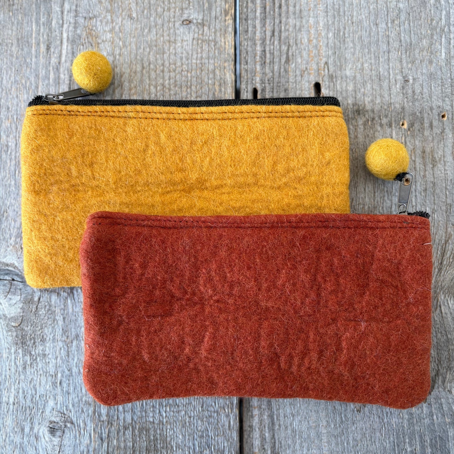 Two-Tone Felt Pouch