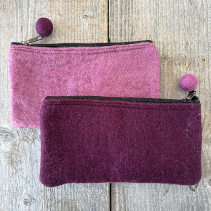 Two-Tone Felt Pouch