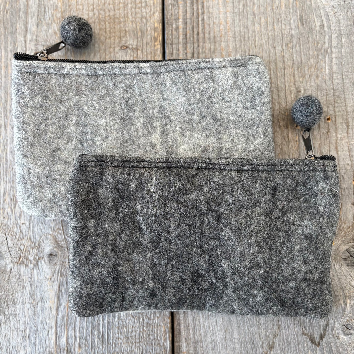 Two-Tone Felt Pouch