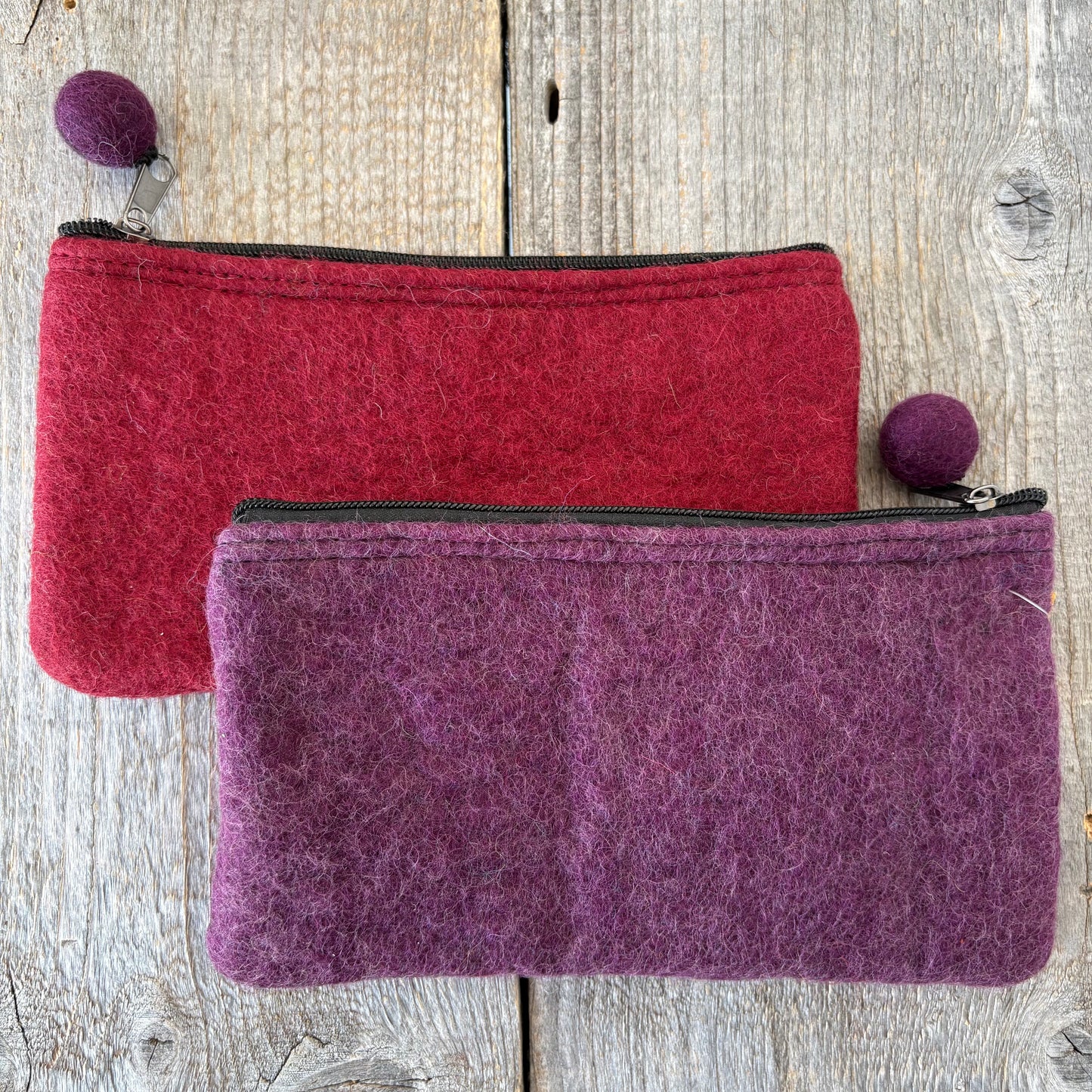 Two-Tone Felt Pouch