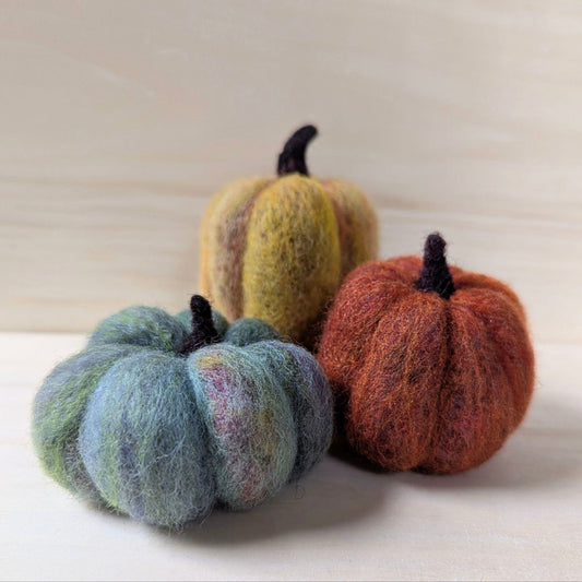 Needle Felting Pumpkins