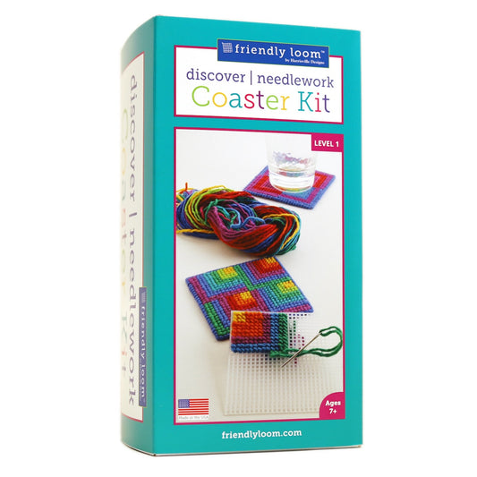 Needlepoint Coaster Kit by Friendly Loom™