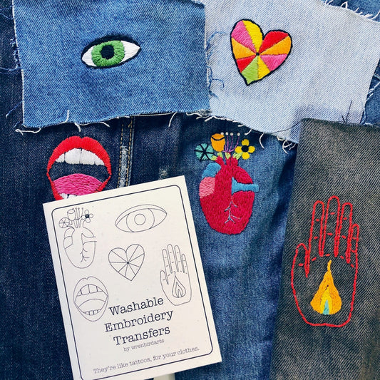 Washable Hand Embroidery Transfers