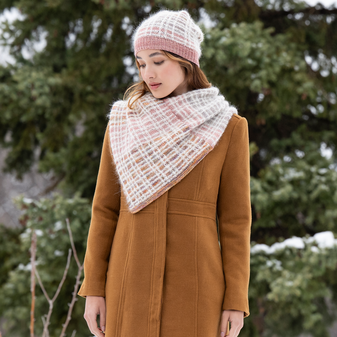 Entramado Hat & Cowl Holiday Kit